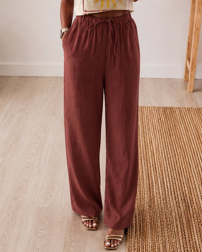 Pantalon Vicky terracota