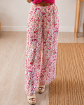 Pantalon Palazzo rosa