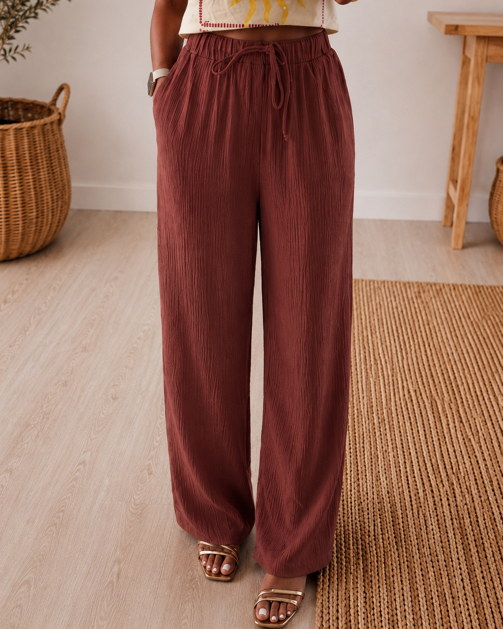 Pantalon Vicky terracota
