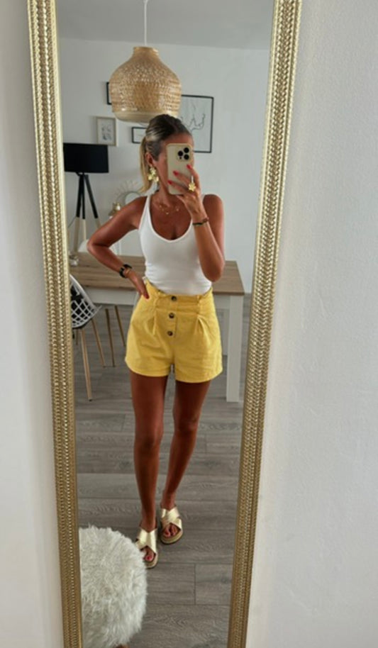 Short jaune