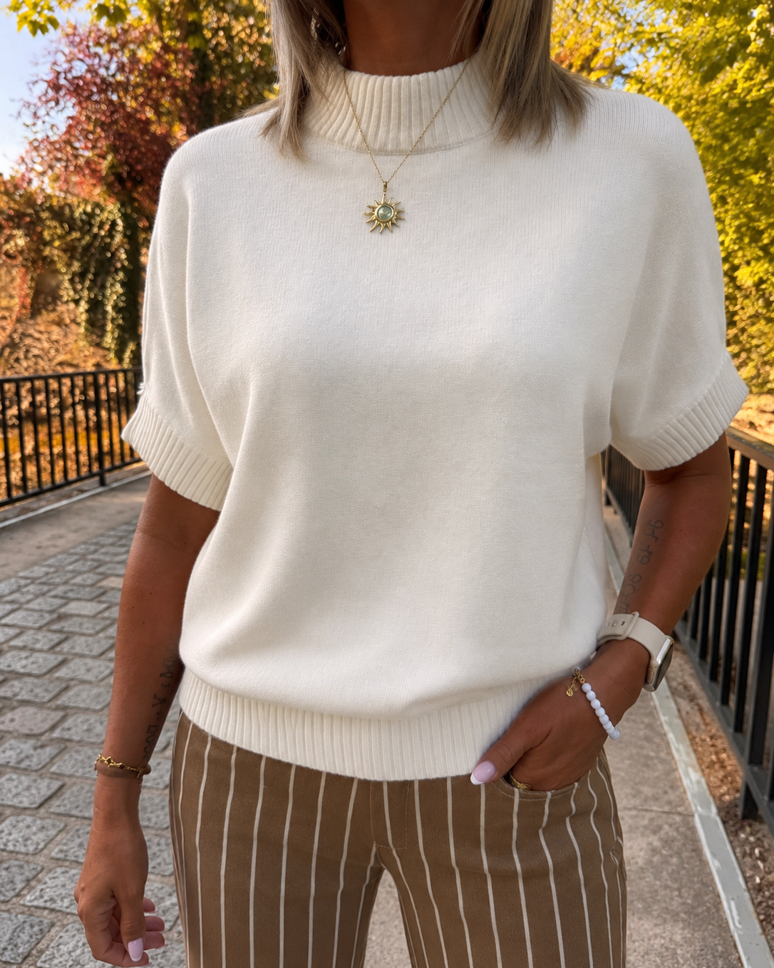 Pull cassandre crème