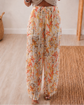 Pantalon Palazzo Fleurs d’Été